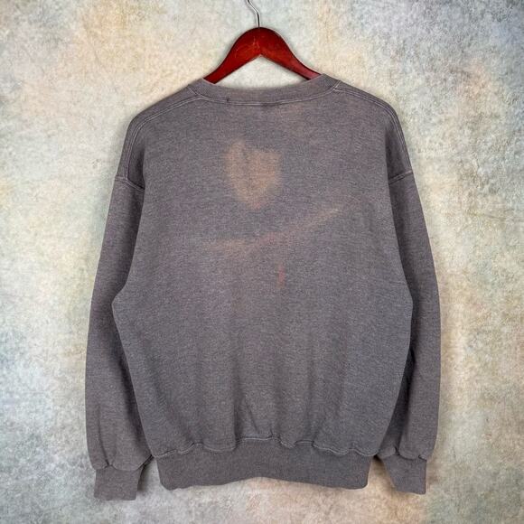 VTG 90s Russell Athletic Crewneck Sweatshirt Mens Sz L Gray USA Made Pullover - Picture 3 of 8